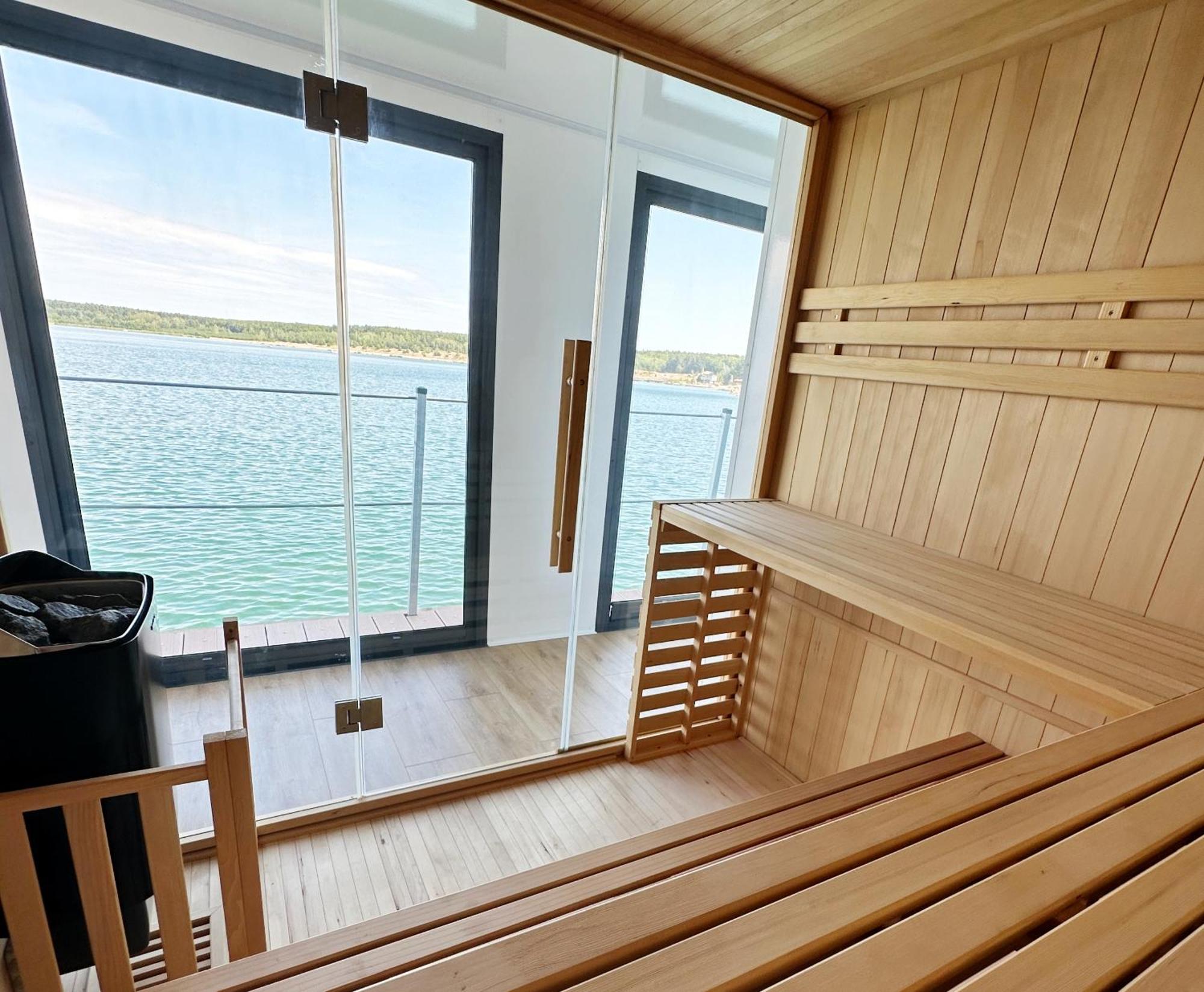 Schwimmendes Ferienhaus Silent Elsterheide Luaran gambar
